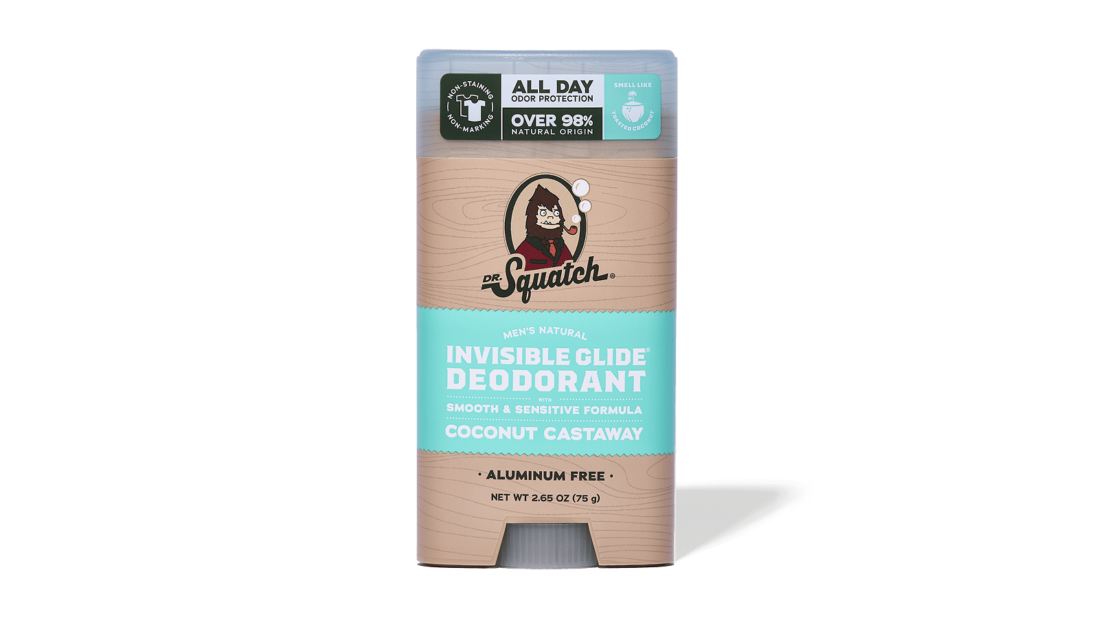 Coconut Castaway Invisible Glide Deodorant - Daily Outdoor Shield