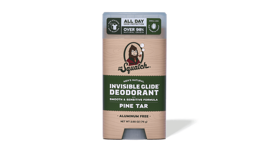 Pine Tar Invisible Glide Deodorant - Smooth Clean Glide