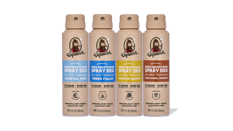 Spray Deodorant 4-Pack - Easy Hero Lineup