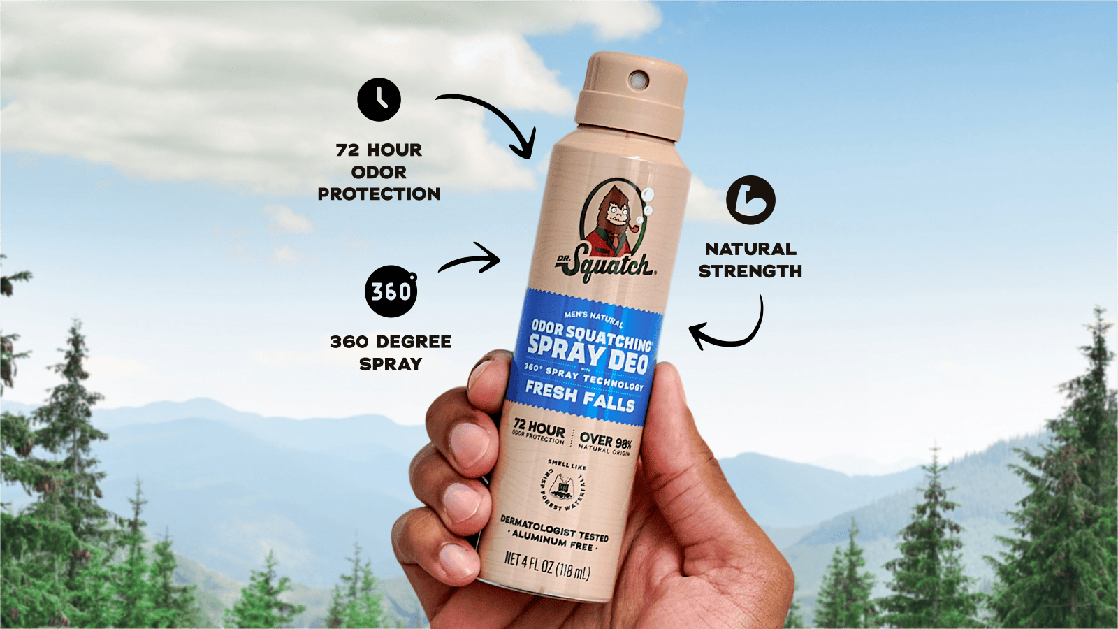 Spray Deodorant 4-Pack - Easy Hero Lineup