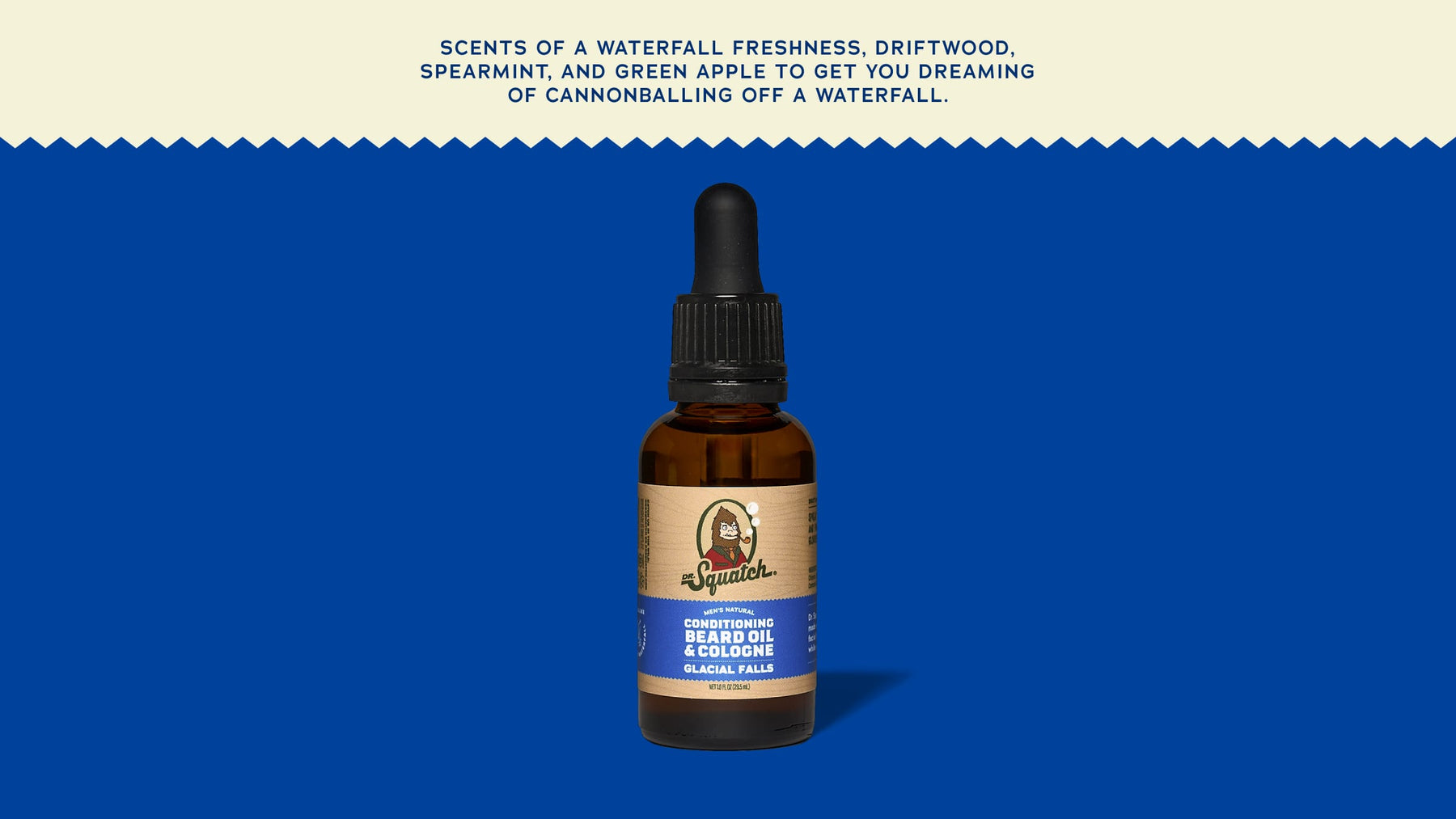 Conditioning Beard Oil & Cologne Glacial Falls - Clean Outdoor Finish