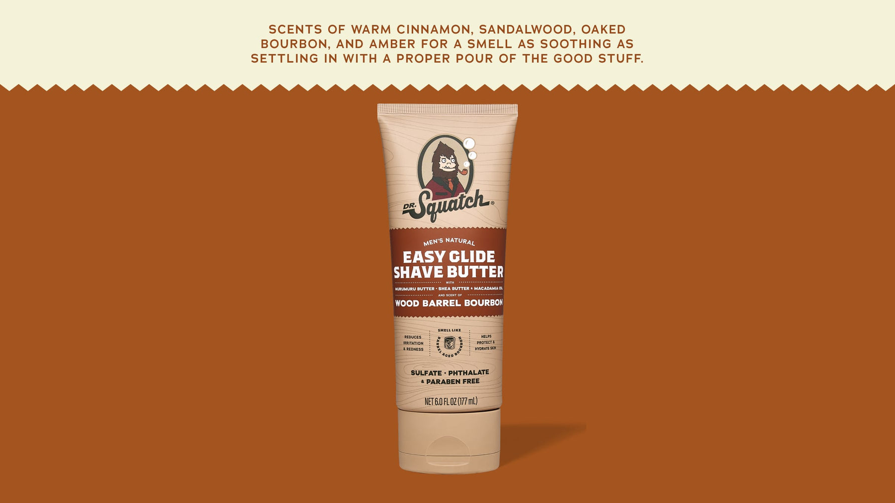 Easy Glide Shave Butter Wood Barrel Bourbon - Daily Fresh Clean