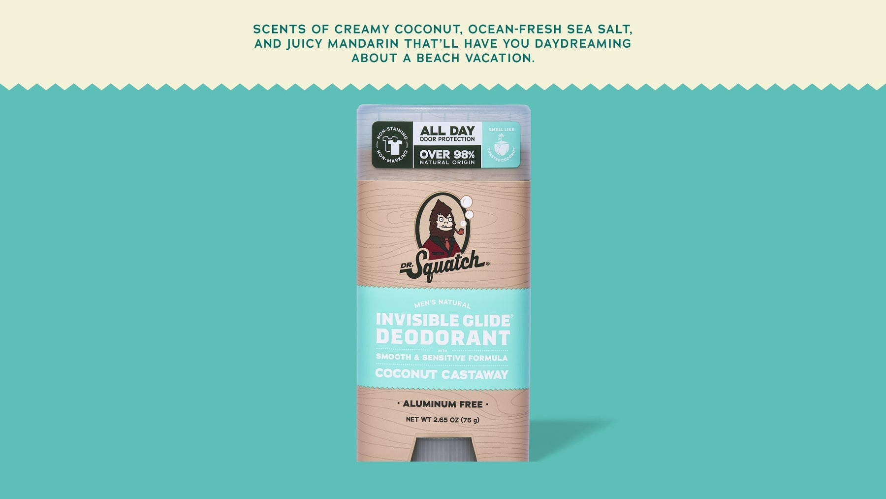 Coconut Castaway Invisible Glide Deodorant - Simple Outdoor Glide