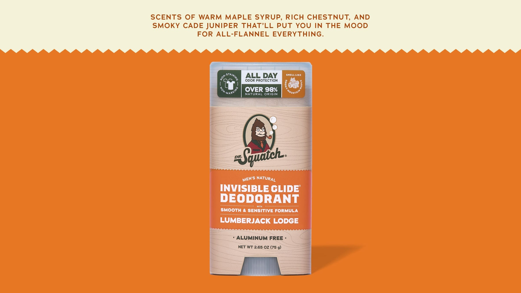 Lumberjack Lodge Invisible Glide Deodorant - Outdoor Clean Fresh