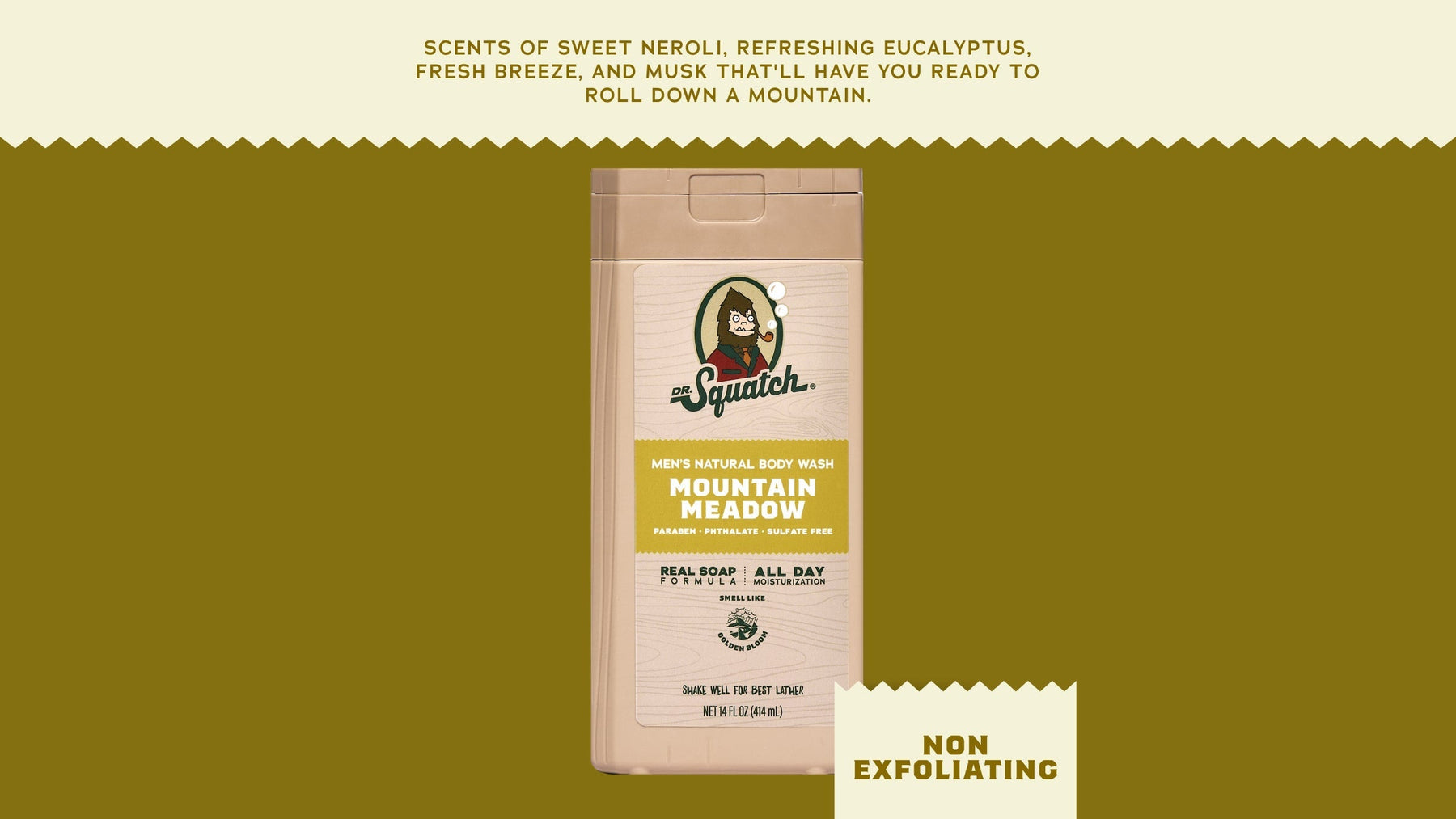 14 oz Mountain Meadow Body Wash - Forest Shower Lather