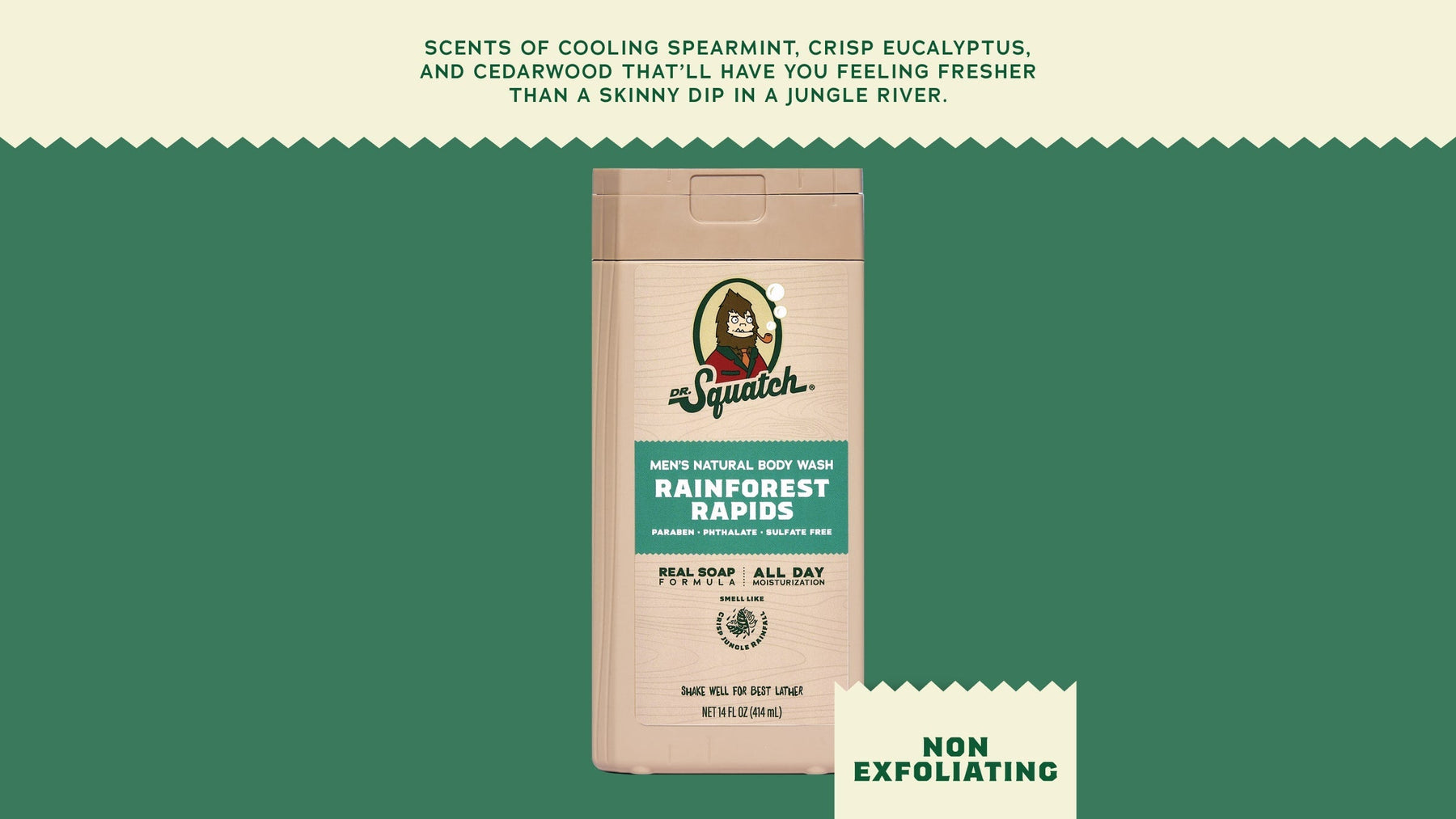 14 oz Rainforest Rapids Body Wash - Fresh Outdoor Bar