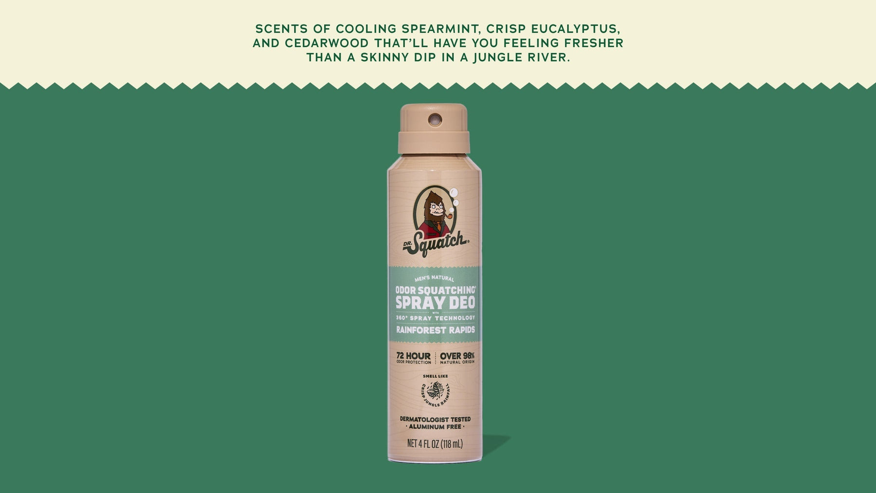 Rainforest Rapids Spray Deodorant - Bright Outdoor Guard