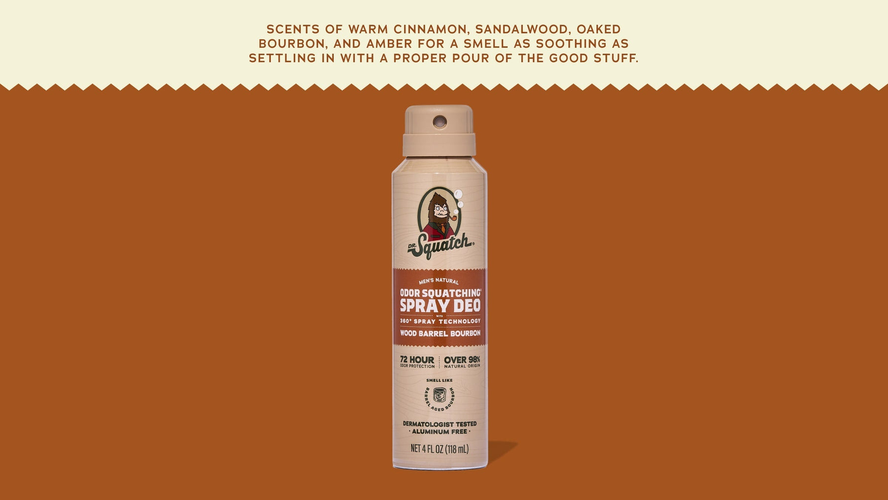 Wood Barrel Bourbon Spray Deodorant - Fresh Glide