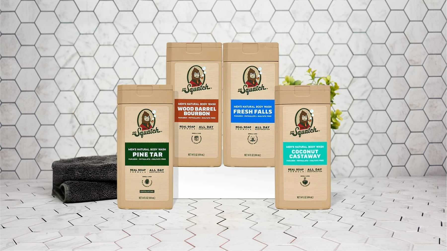 Body Wash 4-Pack - Easy Travel Pack