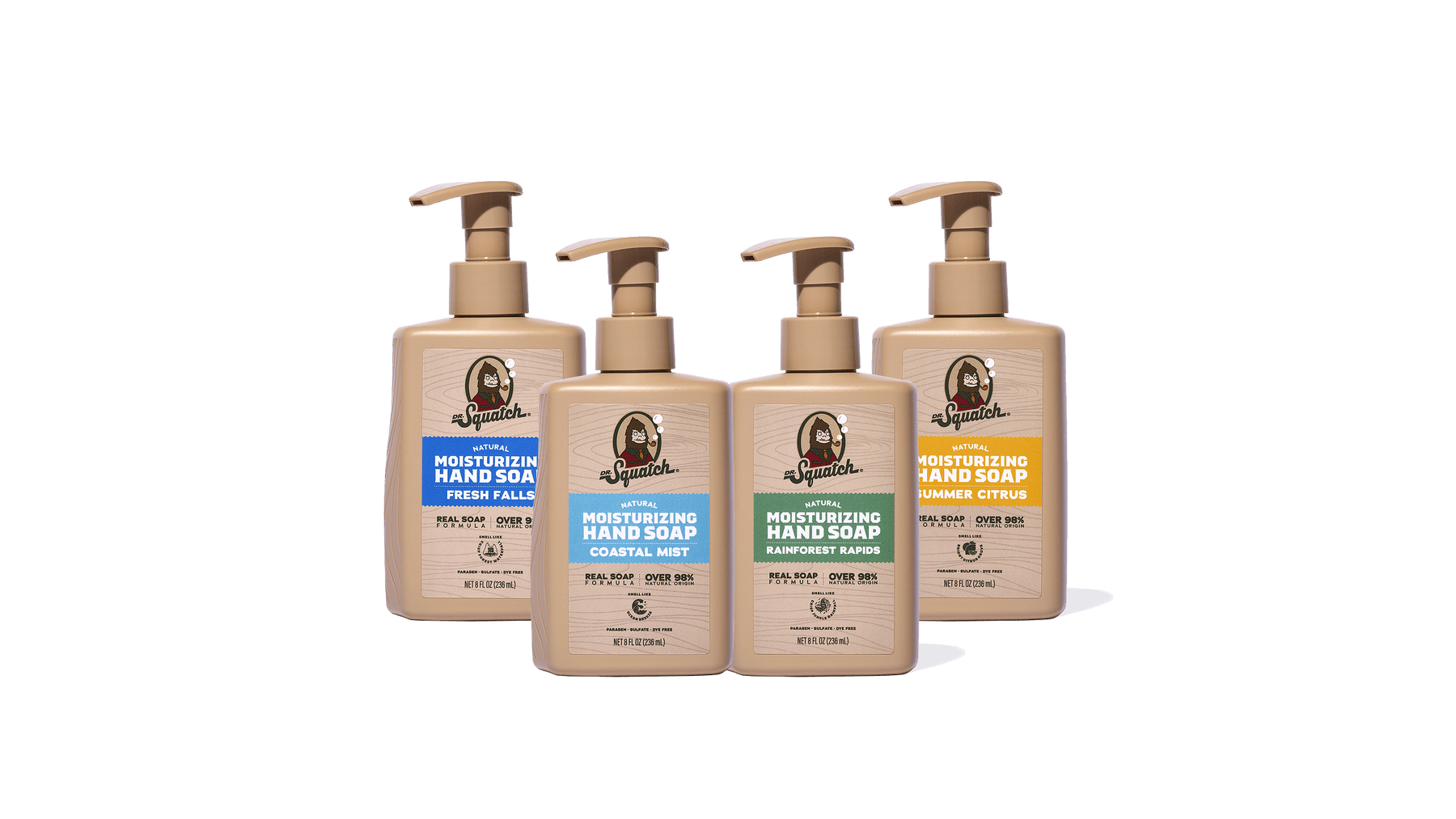 Hand Soap 4-Pack - Classic Hero Lineup