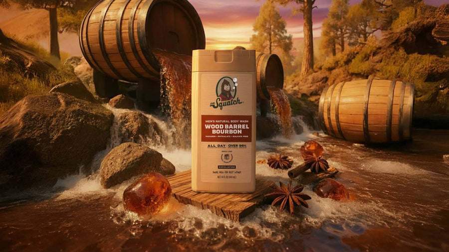 14 oz Wood Barrel Bourbon Body Wash - Soft Finish