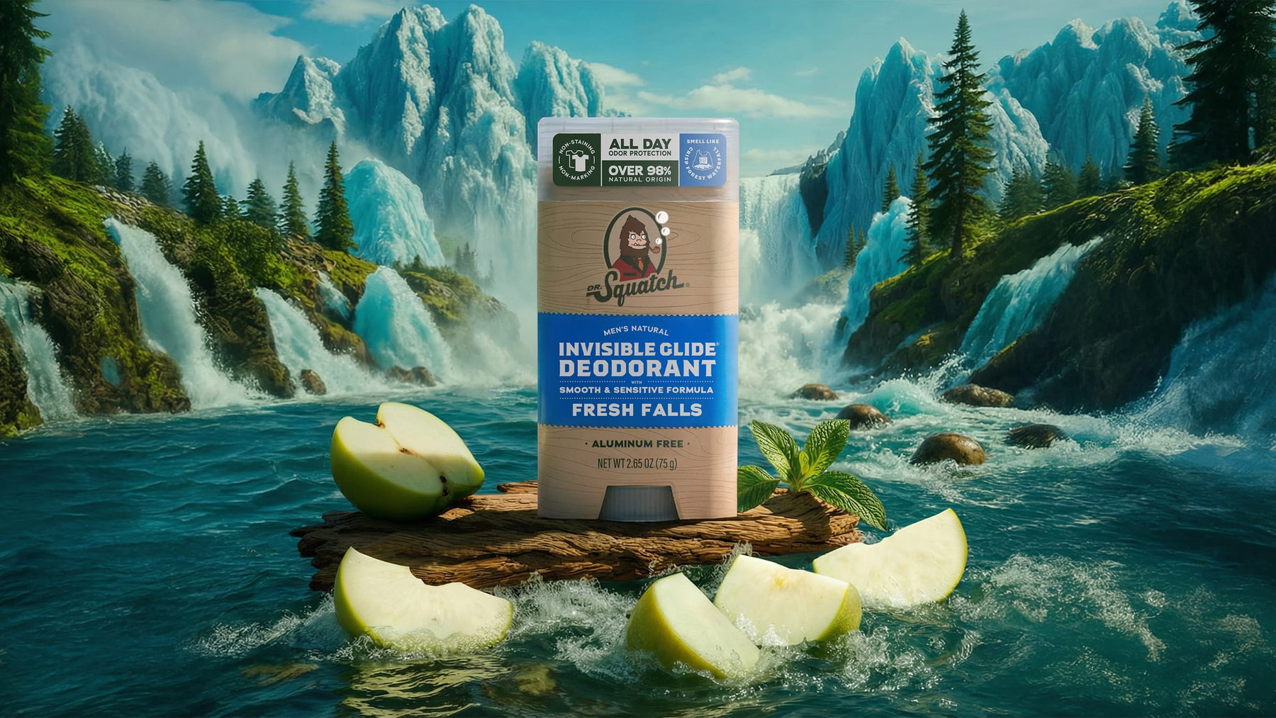 Fresh Falls Invisible Glide Deodorant - Essential Clean Shield