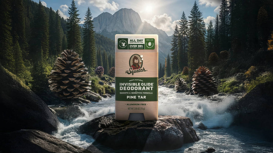 Pine Tar Invisible Glide Deodorant - Smooth Clean Glide