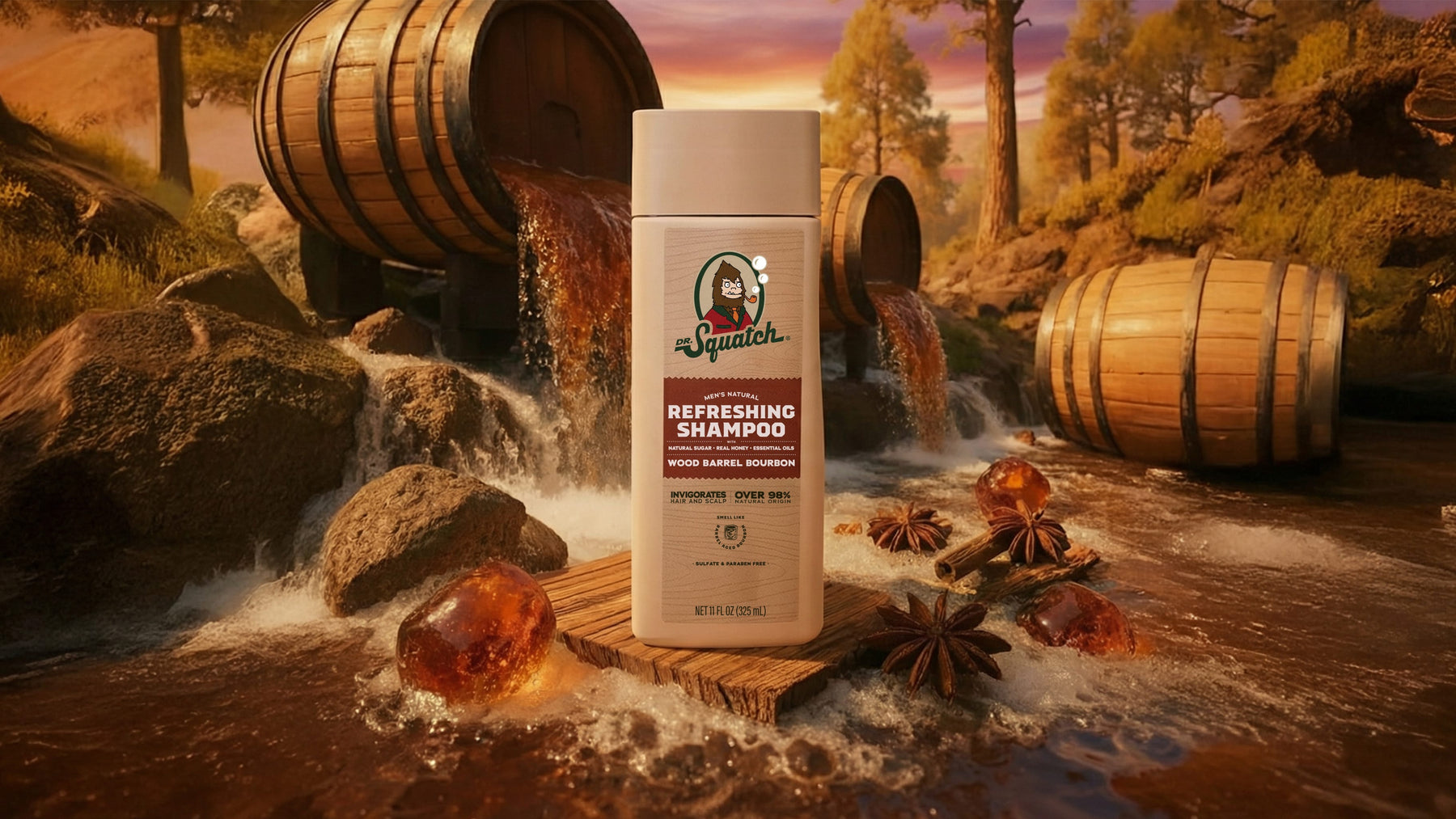 Wood Barrel Bourbon Shampoo - Morning Wash