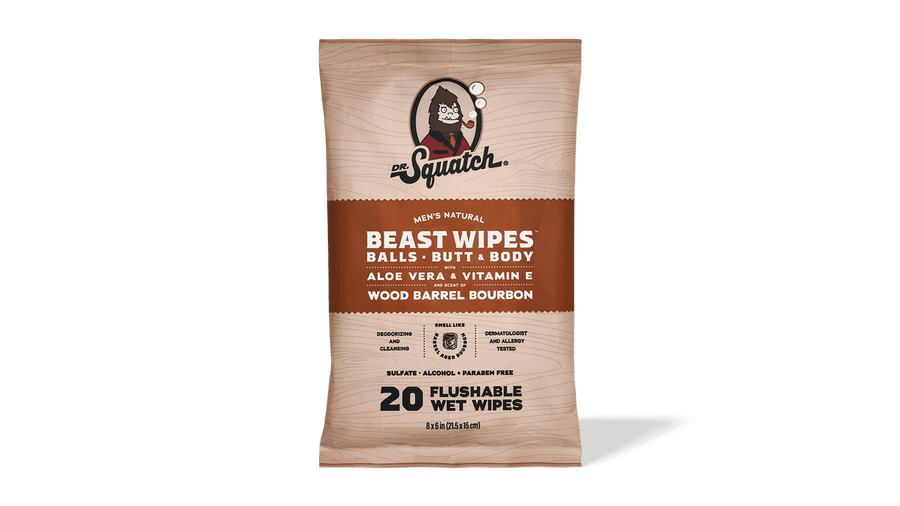 Wood Barrel Bourbon Wipes - Easy Carry