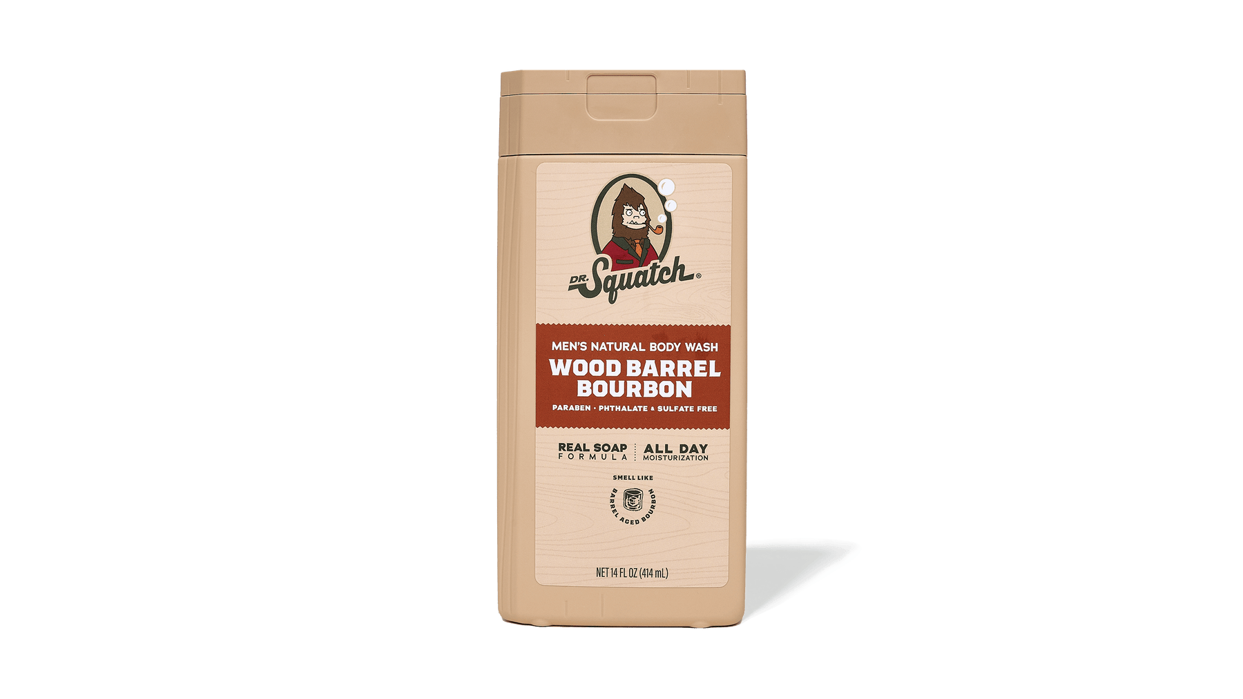 14 oz Wood Barrel Bourbon Body Wash - Soft Finish