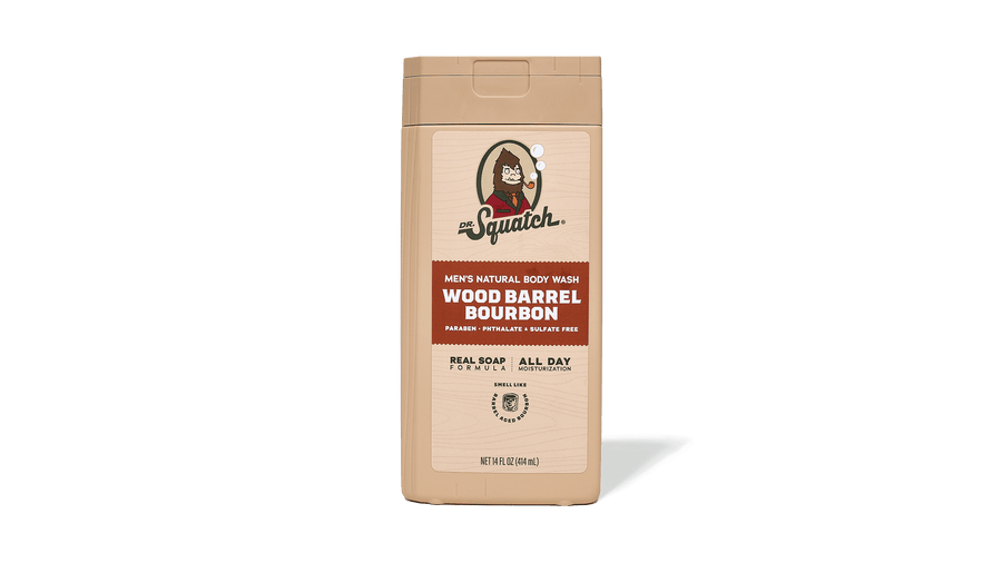 14 oz Wood Barrel Bourbon Body Wash - Soft Finish